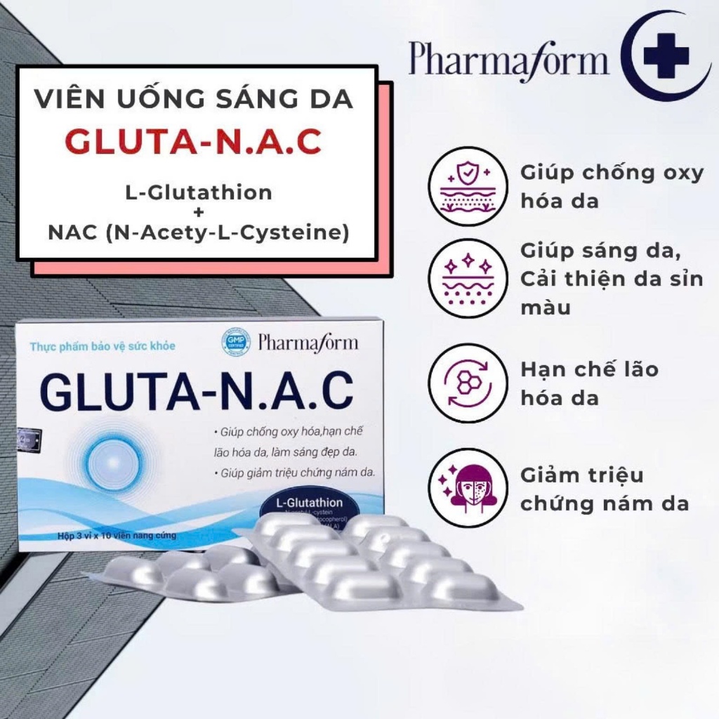 vien-uong-trang-da-pharmaform-gluta-nac-3